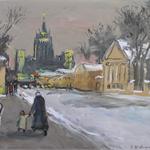 Москва, Б. Никитская ул., 2007, 50х60, х.м.